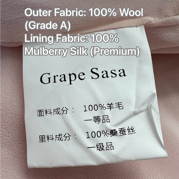 Elegant Pink Wool Coat with Mulberry Silk Lining Timeless Luxurious Design Dior - Picture 6 of 9